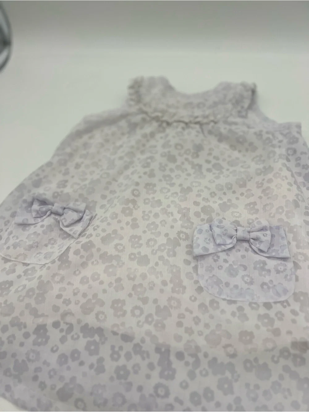 Quilted Baby Girl Lavender Dress 24 Months Pockets Bows Floral